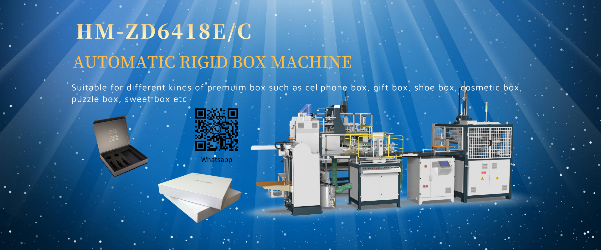 AUTOMATIC RIGID BOX MAKING MACHINE 